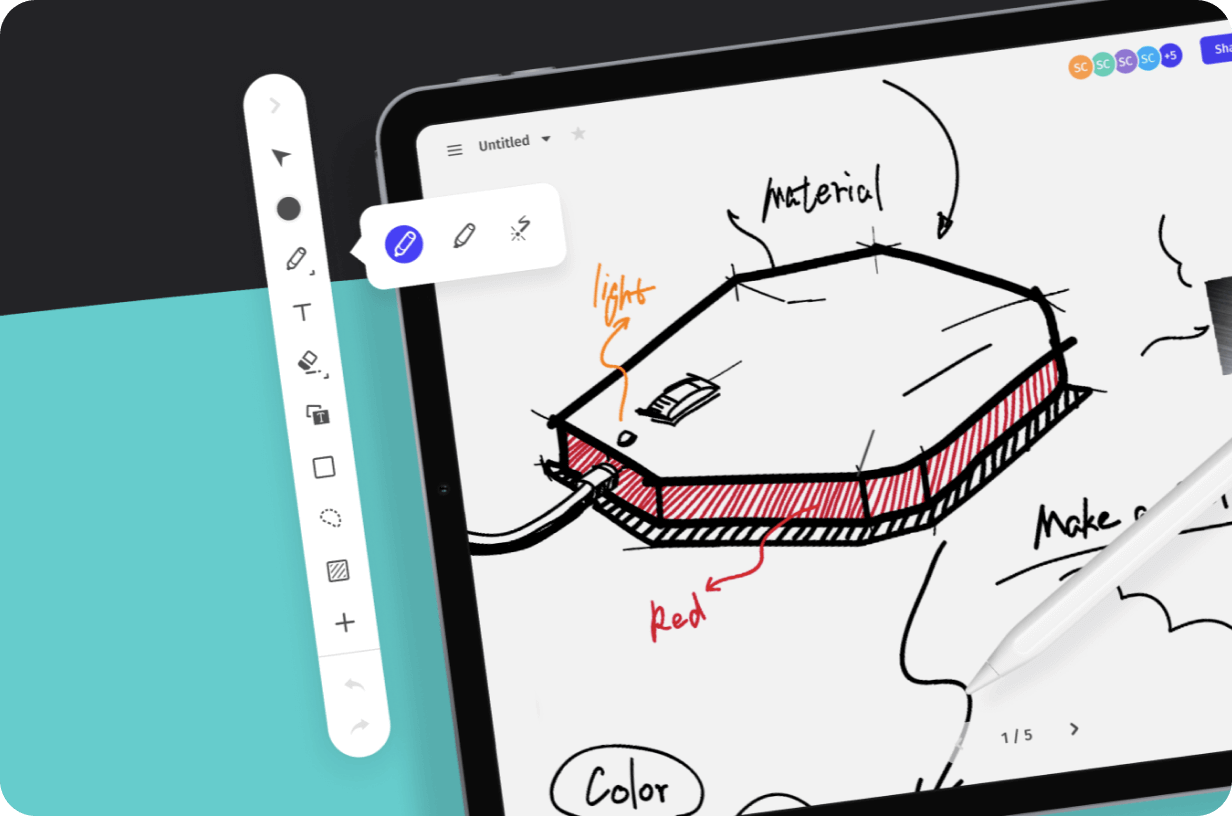 Vibe Canvas on Tablet App