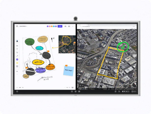 Screencasting to Vibe board