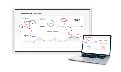 Screencasting to Vibe board