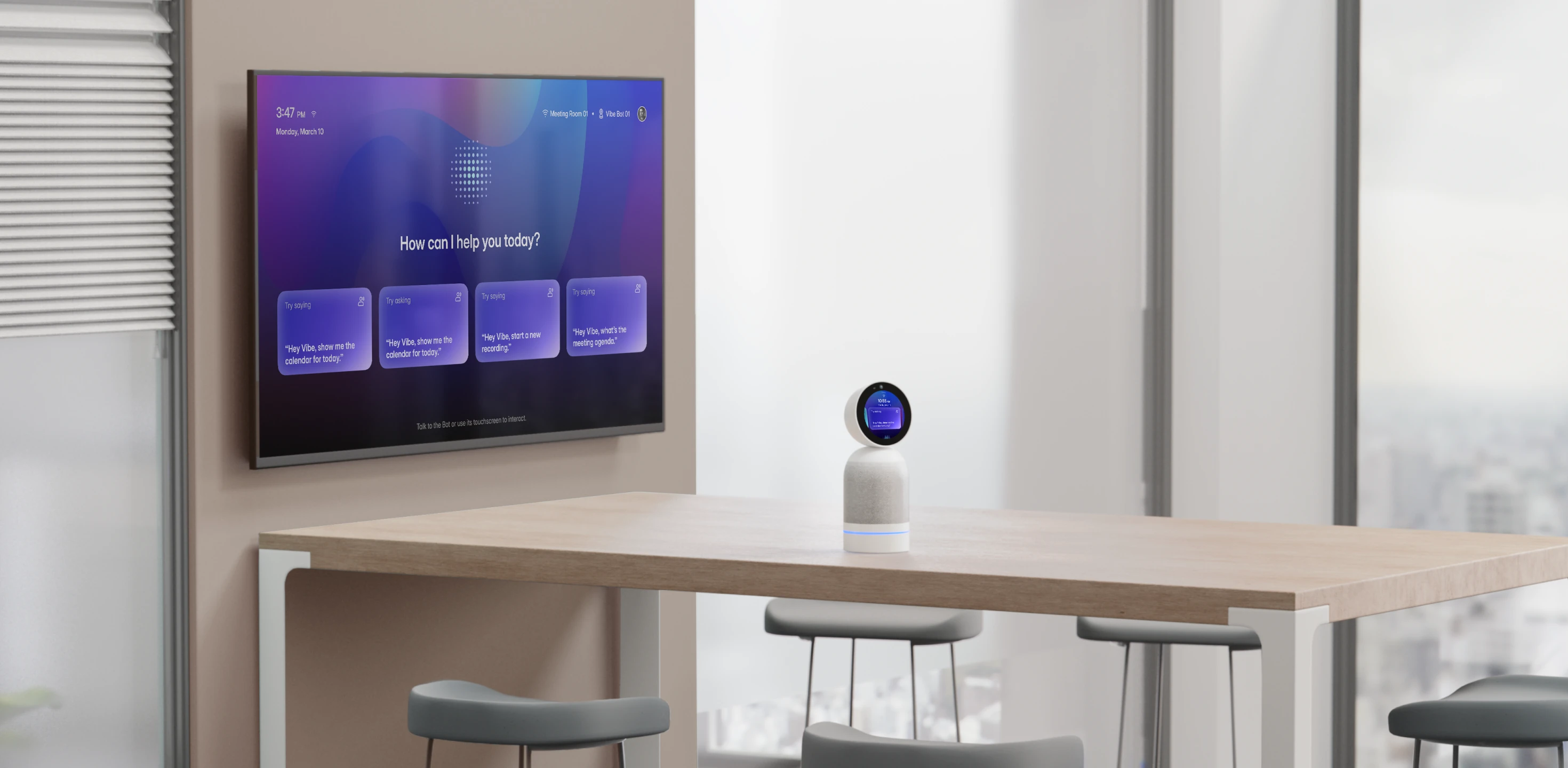 Vibe Bot in a huddle room