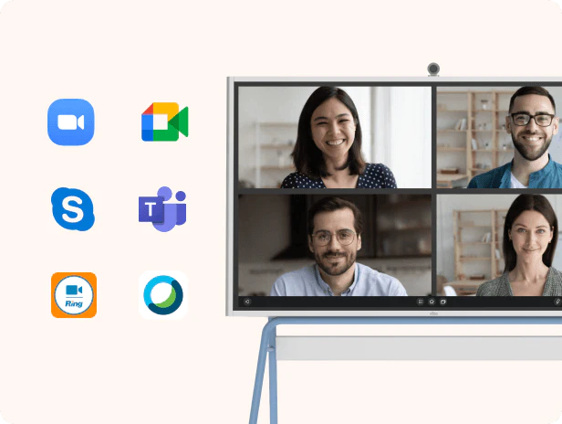 Video conferencing on Vibe board