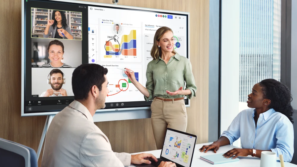 The Vibe Board supports real-time input and visual collaboration.